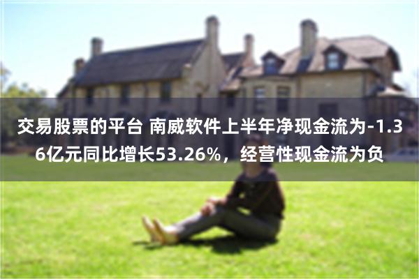 交易股票的平台 南威软件上半年净现金流为-1.36亿元同比增长53.26%，经营性现金流为负